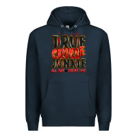 Navy true crime junkie all day every day Premium Hoodie - JahusDesignShop