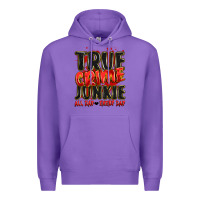 Purple true crime junkie all day every day Premium Hoodie - JahusDesignShop