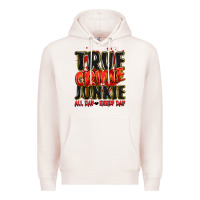 Pale Pink true crime junkie all day every day Premium Hoodie - JahusDesignShop