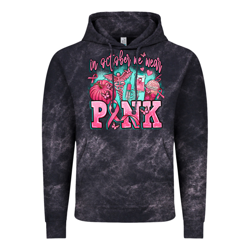 In October We Wear Pink Vintage Hoodie by AdoDesignShop | Teevron