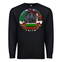 Black Angus Cattle Merry Christmas Premium Sweatshirt | Teevron