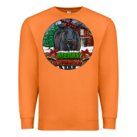 Carrot Black Angus Cattle Merry Christmas Premium Sweatshirt - RanaPortraitStore