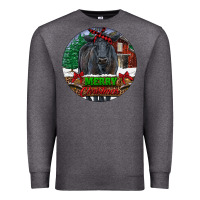 Charcoal Heather Black Angus Cattle Merry Christmas Premium Sweatshirt - RanaPortraitStore