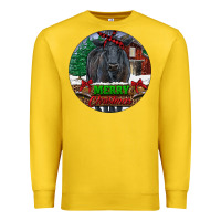 Lemon Black Angus Cattle Merry Christmas Premium Sweatshirt - RanaPortraitStore