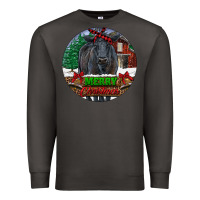 Smoke Black Angus Cattle Merry Christmas Premium Sweatshirt - RanaPortraitStore
