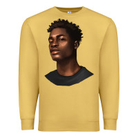 Antique Gold afro man Premium Sweatshirt - texasbilliewilder