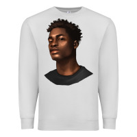 Dove Grey afro man Premium Sweatshirt - texasbilliewilder