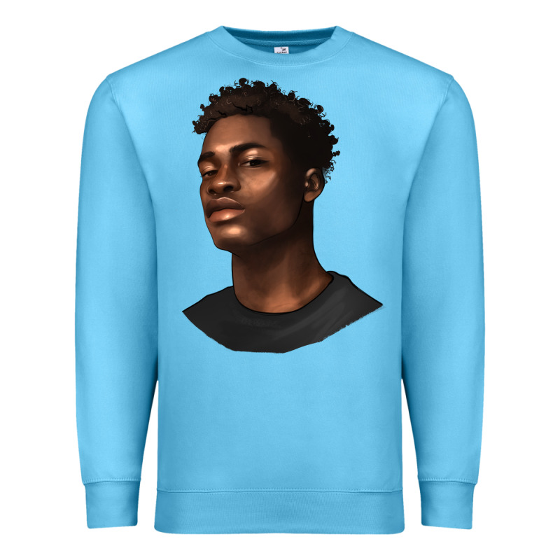 Afro Man Premium Sweatshirt by texasbilliewilder | Teevron