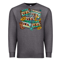 Charcoal Heather 90s country casette tapes Premium Sweatshirt - texasbilliewilder