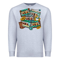 Heather Grey 90s country casette tapes Premium Sweatshirt - texasbilliewilder