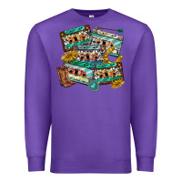 Purple 90s country casette tapes Premium Sweatshirt - texasbilliewilder