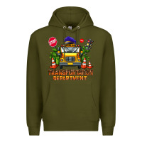 Army Green transportation department Premium Hoodie - AdoDesignShop