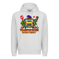 Dove Grey transportation department Premium Hoodie - AdoDesignShop