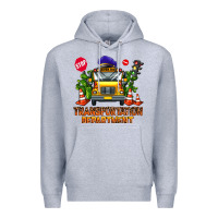 Heather Grey transportation department Premium Hoodie - AdoDesignShop