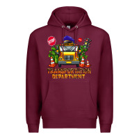 Burgundy transportation department Premium Hoodie - AdoDesignShop