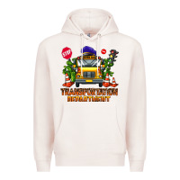 Pale Pink transportation department Premium Hoodie - AdoDesignShop