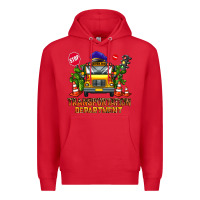 Red transportation department Premium Hoodie - AdoDesignShop