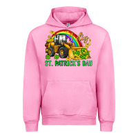 Fuchsia Pink i dig st patrick s day bulldozer Urban Hoodie - JahusDesignShop