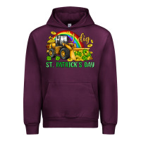 Mauve Wine i dig st patrick s day bulldozer Urban Hoodie - JahusDesignShop