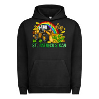 Pigment Black i dig st patrick s day bulldozer Urban Hoodie - JahusDesignShop