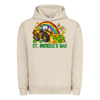 Pigment French Oak i dig st patrick s day bulldozer Urban Hoodie - JahusDesignShop