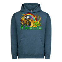 Pigment Midnight Navy i dig st patrick s day bulldozer Urban Hoodie - JahusDesignShop