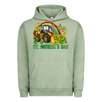Pigment Oil Green i dig st patrick s day bulldozer Urban Hoodie - JahusDesignShop