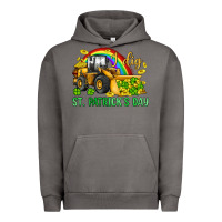 Pigment Tornado i dig st patrick s day bulldozer Urban Hoodie - JahusDesignShop