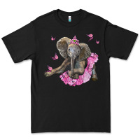 Black baby elephant with tutu Premium Tee - LillyAllenDesigns