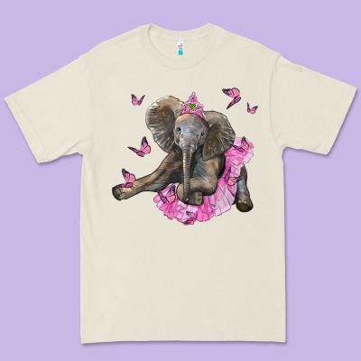 Baby Elephant With Tutu Premium Tee Designed By Lillyallendesigns
