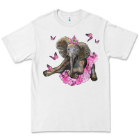 White baby elephant with tutu Premium Tee - LillyAllenDesigns