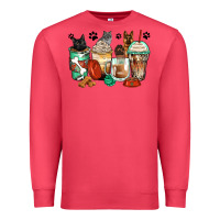 Cardinal german shepherd black and grey cat coffee cups Premium Sweatshirt - Zillion Design Studio