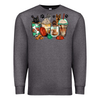 Charcoal Heather german shepherd black and grey cat coffee cups Premium Sweatshirt - Zillion Design Studio