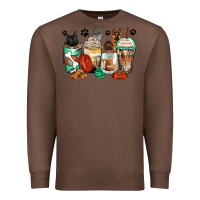 Chestnut german shepherd black and grey cat coffee cups Premium Sweatshirt - Zillion Design Studio
