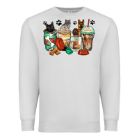 Dove Grey german shepherd black and grey cat coffee cups Premium Sweatshirt - Zillion Design Studio