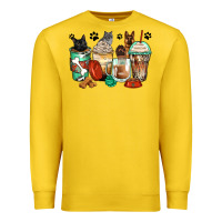 Lemon german shepherd black and grey cat coffee cups Premium Sweatshirt - Zillion Design Studio