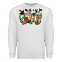 Oatmeal Heather german shepherd black and grey cat coffee cups Premium Sweatshirt - Zillion Design Studio