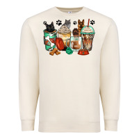 Sandshell german shepherd black and grey cat coffee cups Premium Sweatshirt - Zillion Design Studio