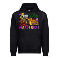 Black i dig mardi gras bulldozer Urban Hoodie - JahusDesignShop