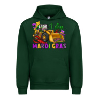 Forest Green i dig mardi gras bulldozer Urban Hoodie - JahusDesignShop