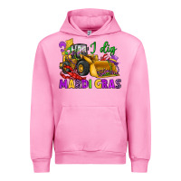 Fuchsia Pink i dig mardi gras bulldozer Urban Hoodie - JahusDesignShop