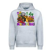 I Dig Mardi Gras Bulldozer Urban Hoodie | Teevron