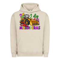 Pigment French Oak i dig mardi gras bulldozer Urban Hoodie - JahusDesignShop