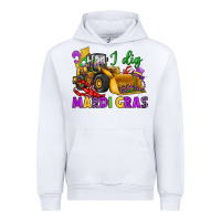 White i dig mardi gras bulldozer Urban Hoodie - JahusDesignShop