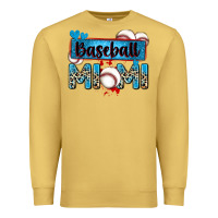 Antique Gold baseball mimi with leopard Premium Sweatshirt - Zillion Design Studio