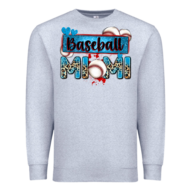 Baseball Mimi With Leopard Premium Sweatshirt by Zillion Design Studio | Teevron