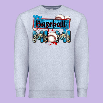 Baseball Mimi With Leopard Premium Sweatshirt Designed By Zillion Design Studio