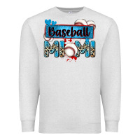 Oatmeal Heather baseball mimi with leopard Premium Sweatshirt - Zillion Design Studio