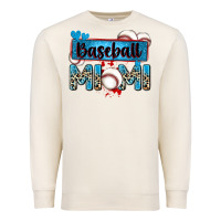 Sandshell baseball mimi with leopard Premium Sweatshirt - Zillion Design Studio
