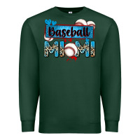 Sports Green baseball mimi with leopard Premium Sweatshirt - Zillion Design Studio